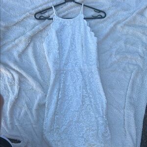 Elegant White Lace Dress